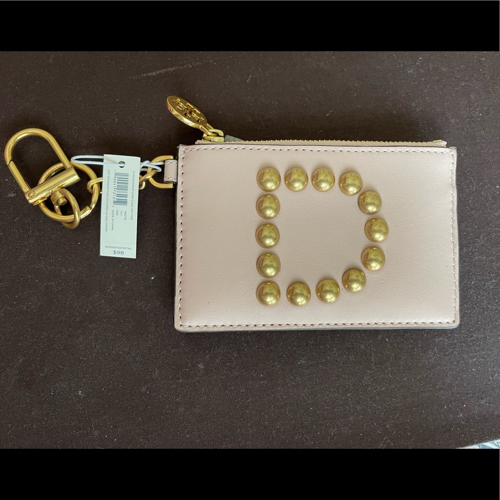 NWT D monogram card case and key fob